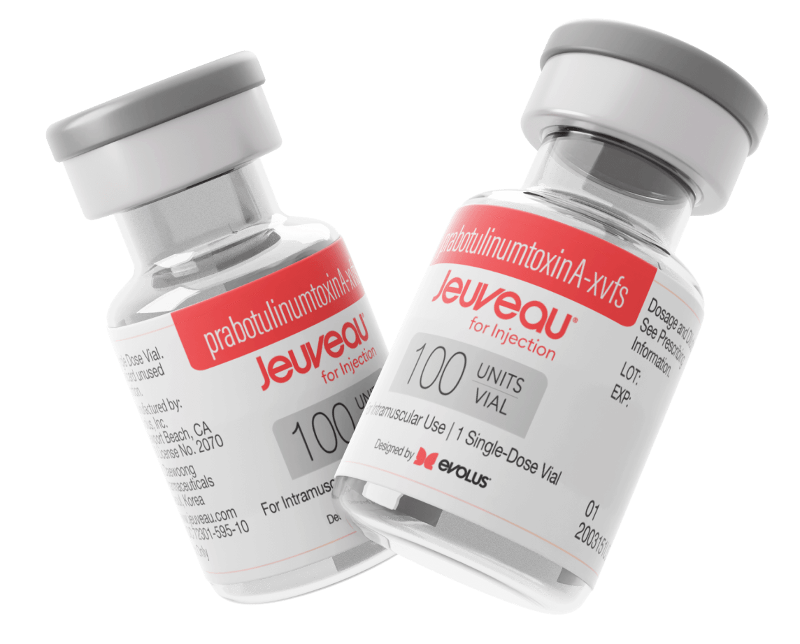 two vials of Jeuveau 