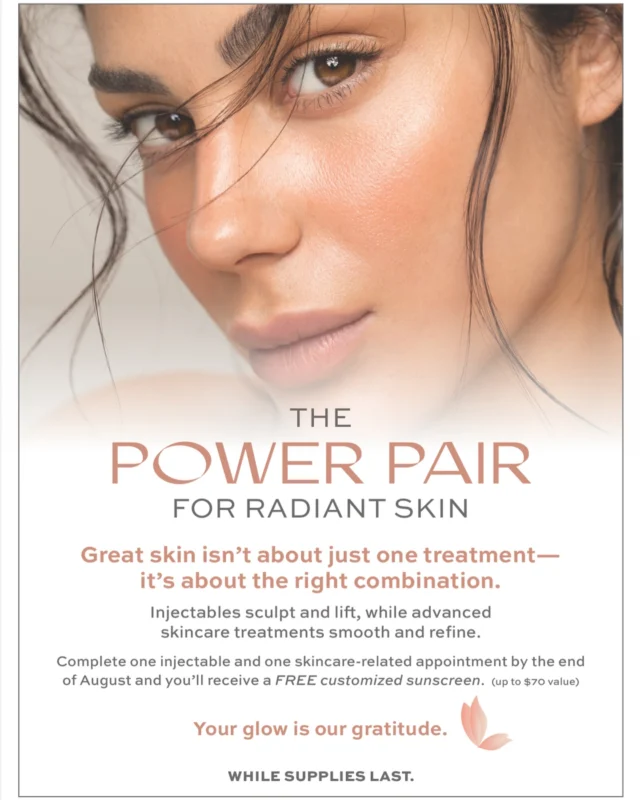 This Summer, It’s All About the Right Combination✨

Your best summer skin doesn’t come from just one treatment—it comes from the perfect pair. At Allure Aesthetics, we’ve created a special July–August offer that combines the sculpting power of injectables with the skin-smoothing benefits of our advanced skincare treatments.💞🙌