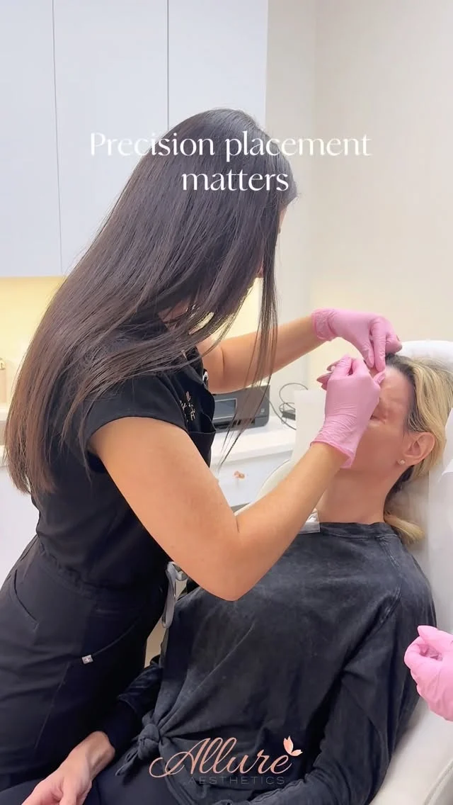 Our most requested refresh, for a reason. ✨

Neuromodulators remain one of the most effective ways to soften expression lines, refine movement, and create a more rested appearance without changing what makes you look like you.💕

Treatment is fully customized based on your facial anatomy, muscle movement, and aesthetic goals. Whether you are looking to address existing lines or take a preventative approach, precision placement matters.✨

At Allure Aesthetics, every treatment plan is designed for balanced, natural-looking results that preserve expression while elevating overall harmony.💓

Interested in neuromodulators? Book your consultation with our expert team today.

Results may vary per individual.

#AllureAesthetics #Neuromodulator #WrinkleRelaxer #BotoxAlternative #NaturalResults
