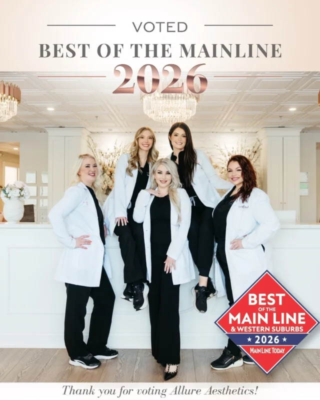 🏆 We're honored to announce that Allure Aesthetics has been named a Best of the Main Line 2026 winner!

In our very first year participating, we're proud to have earned Best Laser Treatments and Best Facials.

Thank you to everyone who voted for us, trusted us with your care, and supported our practice. 

This recognition is a reflection of our incredible team and the amazing patients who continue to choose Allure. 

Help us celebrate by sharing your favorite Allure experience in the comments! 💕✨