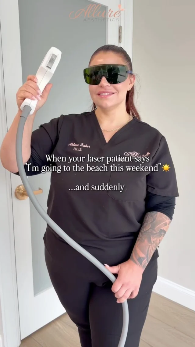 ☀️ Love your laser results? Protect them.

Sun exposure and laser treatments are not the perfect pair. Excess UV exposure before or after your treatment can increase sensitivity, impact your results, and may increase the risk of unwanted pigmentation.

The good news? You don’t have to avoid the sun forever. You just have to be smart about it.

✔️ Wear a broad-spectrum SPF every day.
✔️ Reapply when you’re outdoors.
✔️ Follow your provider’s pre and post-treatment instructions.
✔️ Give your skin the time it needs to heal.

Your investment deserves the best possible outcome, and protecting your skin is one of the most important steps in achieving it.

Have questions about laser treatments this summer? Our team is here to help you create a treatment plan that works for your lifestyle.