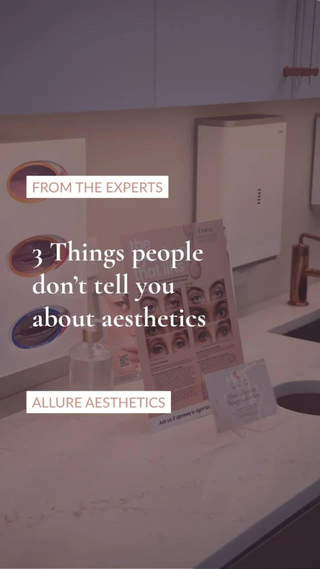 Three things we wish more people knew about aesthetics 💕

Your provider matters more than the product. The same products are available almost everywhere. What you’re actually choosing is someone’s aesthetic eye.

Pre and post care isn’t the optional part. It’s a smaller ask than most people expect, and it changes how a result settles.

A facelift isn’t a starting point, it’s what you consider once there’s actual sagging and jowling that injectables can’t correct. We refer clients to surgeons all the time, so this isn’t about keeping anyone in our chair, it’s about sequence.

We’d like to keep this one going in the comments! Tell us your thoughts or questions ⬇️

#medicalaesthetics #aestheticnurse #injectables #kingofprussia #allureaesthetics