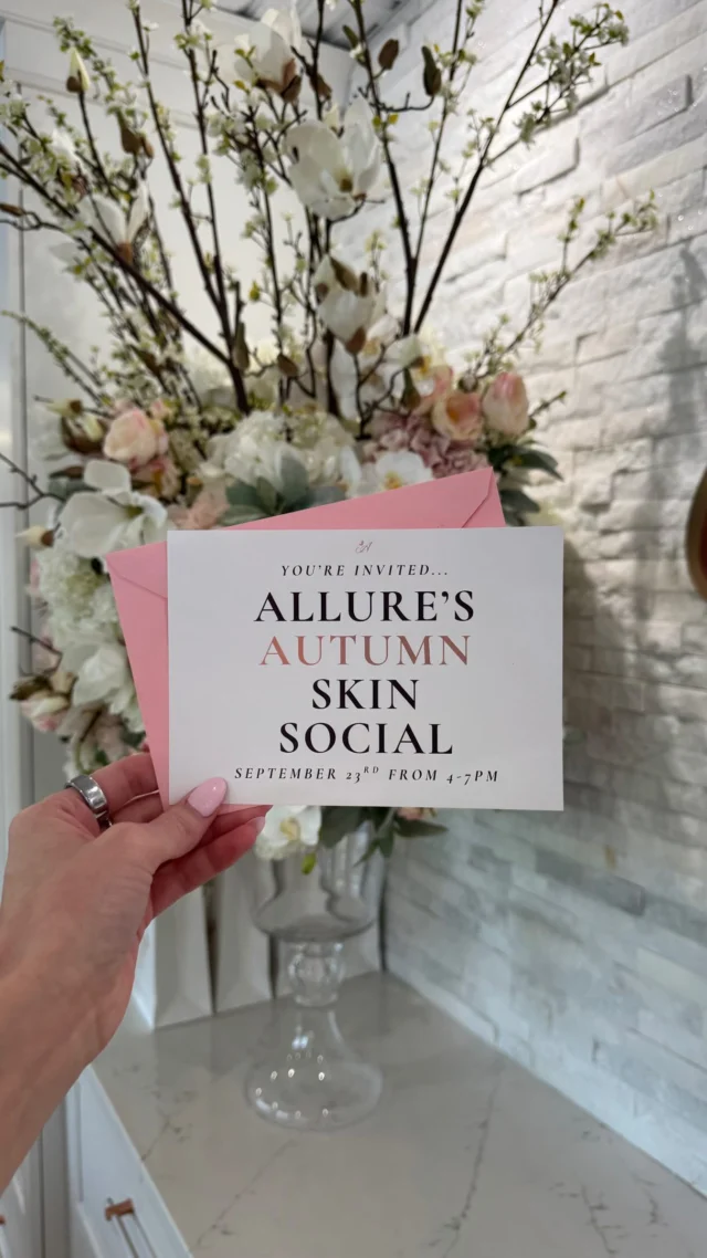 Laser season is officially back, and we’re celebrating the only way we know how.

Join us Wednesday from 4 to 7 pm at Allure Aesthetics for our Autumn Skin Social. The whole night is built around your fall skin goals and the treatments that get you there. Halo Tribrid, Moxi, BBL, SkinPen, HydraFacial and ZO, with the teams behind each one in the room to help you figure out what your skin actually wants this fall.

There will be cocktails and mocktails, giveaways, and one night only pricing you can lock in while you’re here, including 20% off ZO Skin Health and skin treatments and 25% off Halo Tribrid, both available for purchase at the event. Come with questions, come with a friend, come see what you have been meaning to book all year.

RSVP is free at the link in our bio. ✨

#allureaesthetics #laserseason #medicalaesthetics #autumnskinsocial
